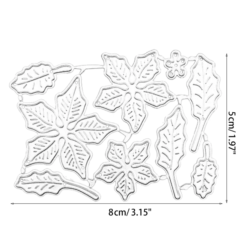 Troqueles de corte de hojas, plantillas de troquelado en relieve Floral para tarjetas de regalo de cumpleaños, álbum de recortes DIY, envío directo