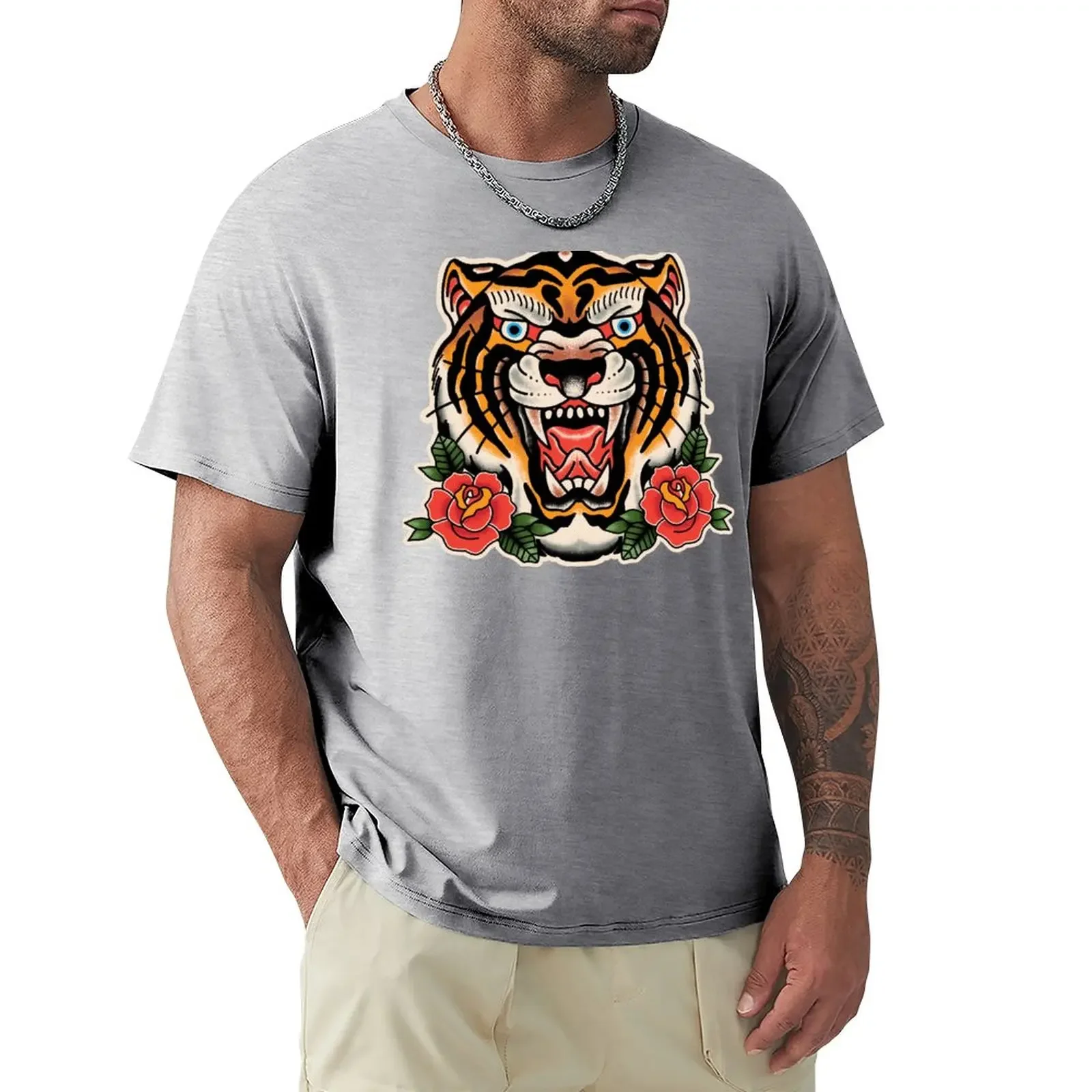 

Traditional Tiger T-Shirt blanks sports fans heavyweights funny t shirts for men animal prinfor boys tees black t shirts for men