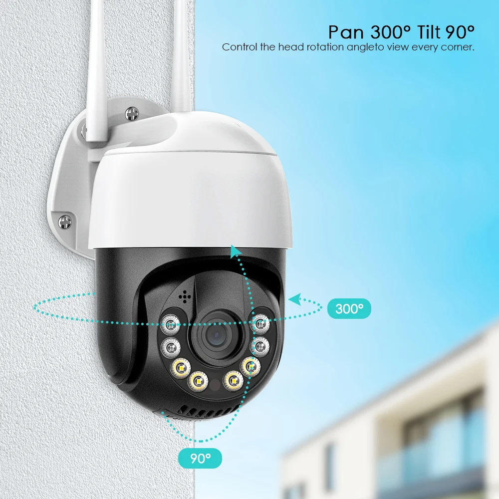 NEW 4K 8MP 5MP UHD PTZ IP Camera WiFi H.265 AI Human Detect Auto Tracking 2MP CCTV Security Protection Camera Video Surveillance home cctv