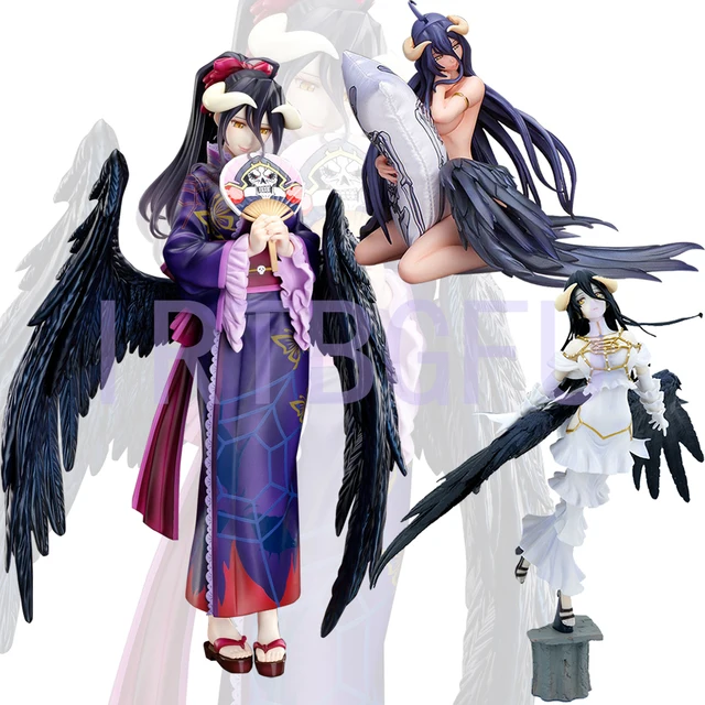 28cm japão anime personagens ssf design coco overlord albedo figura  bidimensional bonito menina garagem kit brinquedos