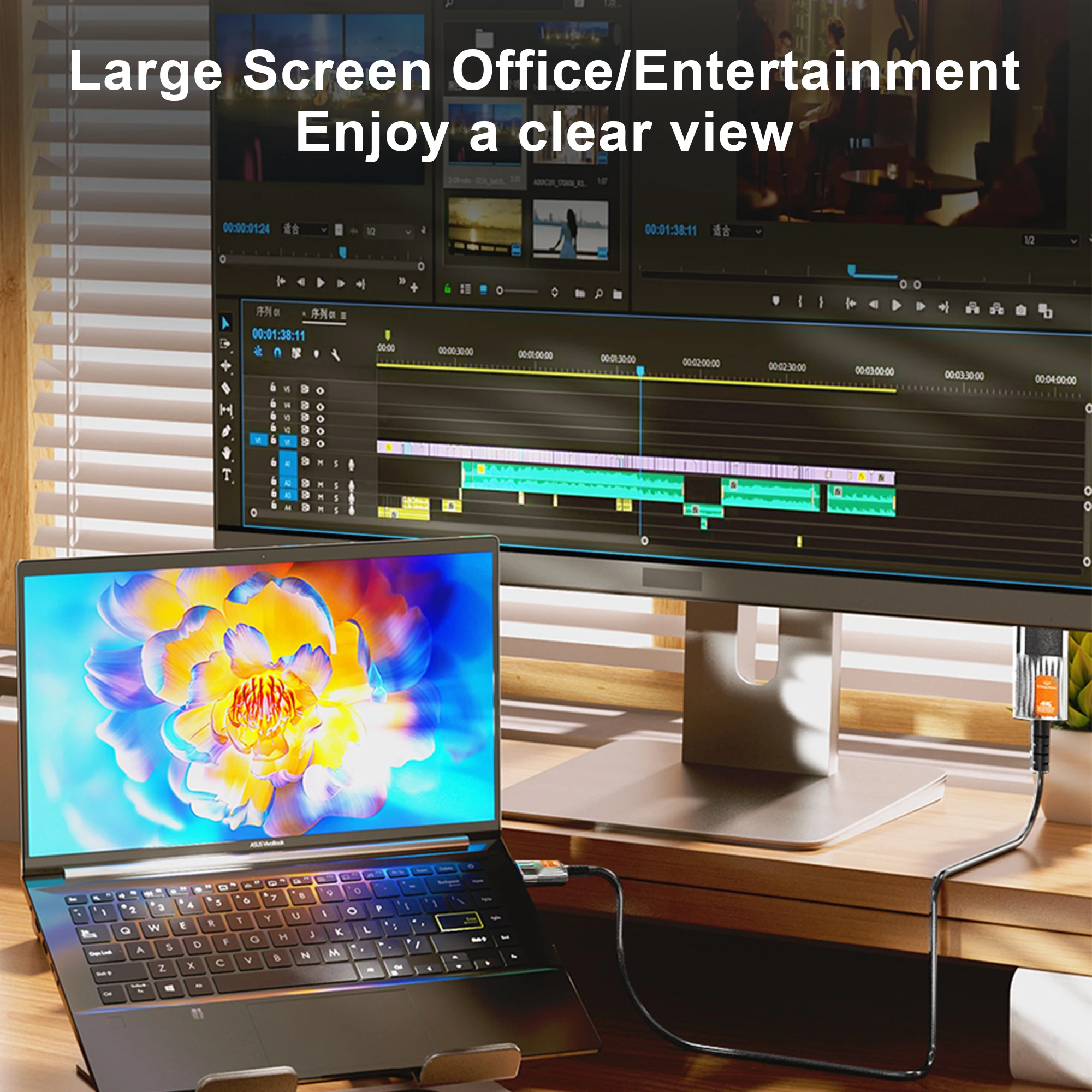 Ultra High-Speed 8K HDMI 2.1 Fiber Optic Cable with HDR and eARC Support