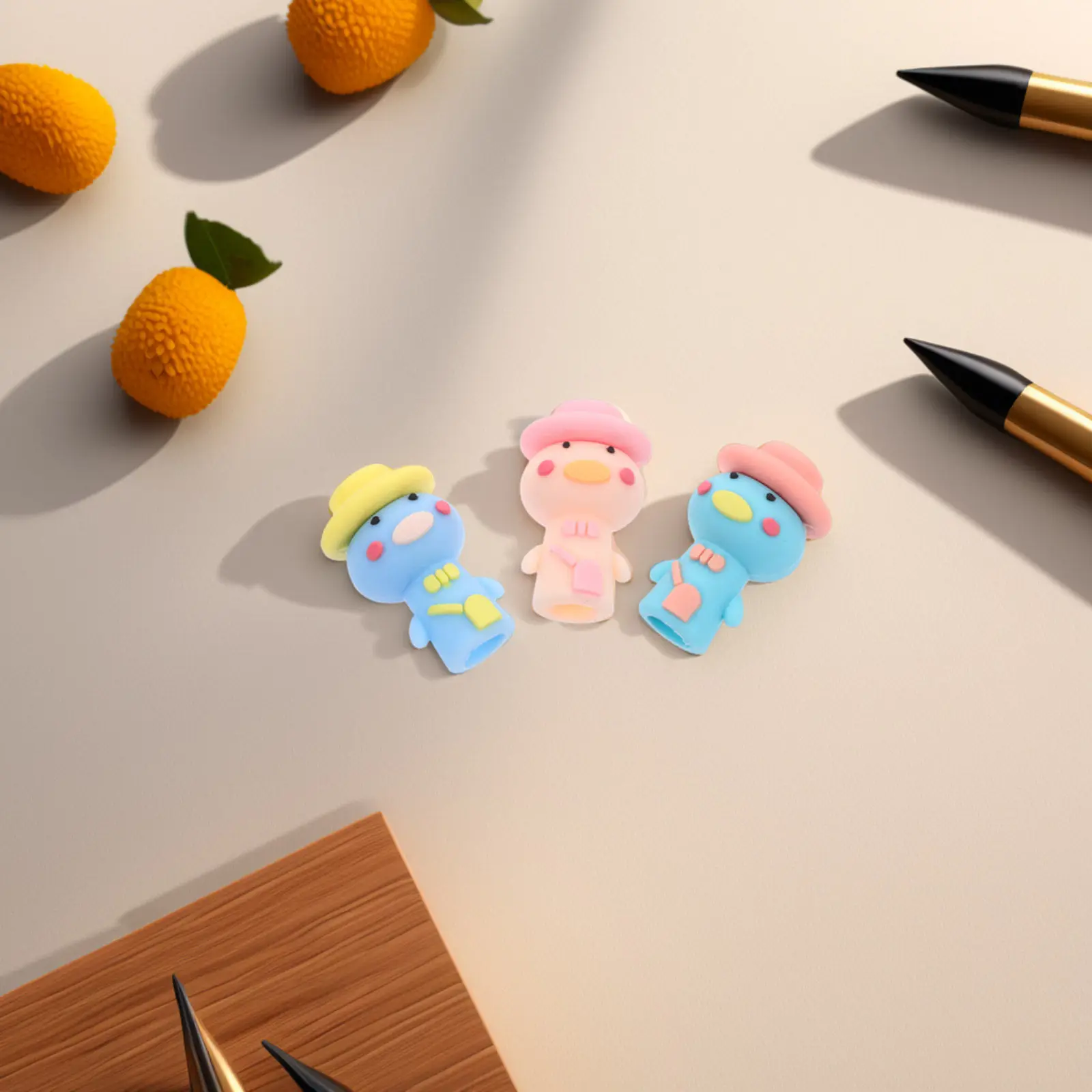 12Pcs 동물 연필 연장기 실리콘 예술가를위한 귀여운 학교 사무용품 쓰기 도구 미술 액세서리 크레용 연장