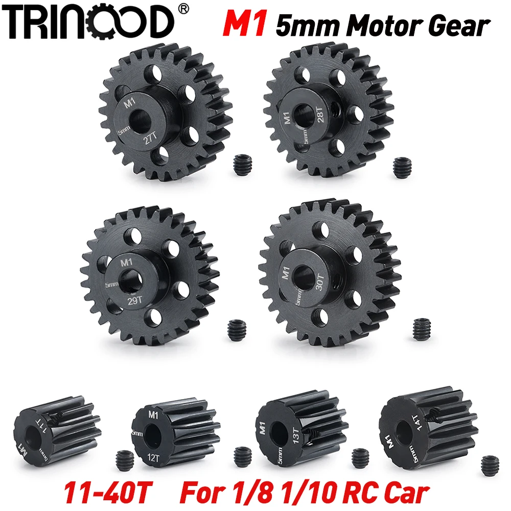 Sourcing Map 32P Ritzel-Set (12T/13T) Aus 7075 Alu – Für 1/8 Zoll RC-Welle, Inkl. Sechskantschlüssel