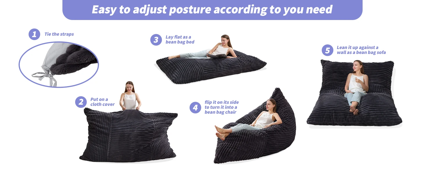 easy to install giant bean bags