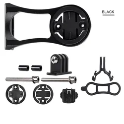 Multi-Function Bicycle Speedometer Stand - Aluminium Alloy MTB Handlebar Mount & Cycling Bracket (Black)