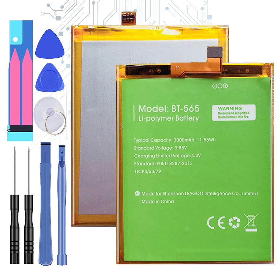 

BT-565&BT-566 3000mAh Battery For Leagoo KIICAA Mix T5 T5C BT565&BT566 Mobile Smart Phone Parts Batterie Batteries + Free Tools