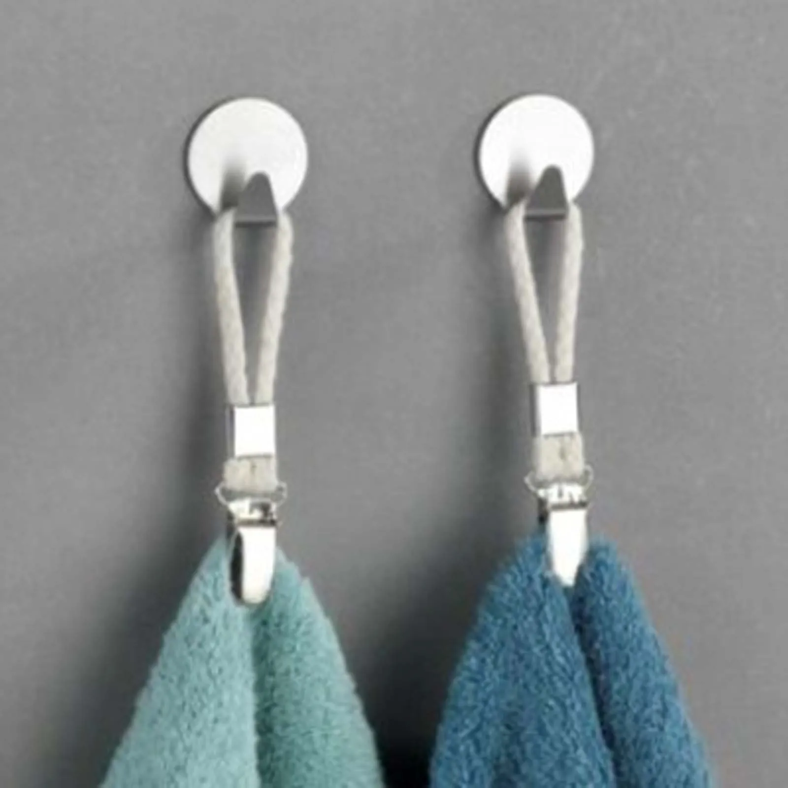 Woven Cotton Rope Loop Towel Clip Pendant Hanger For Towels Bathroom Towel Clip Hangers Home Decorative Bathroom Accessories towel rack