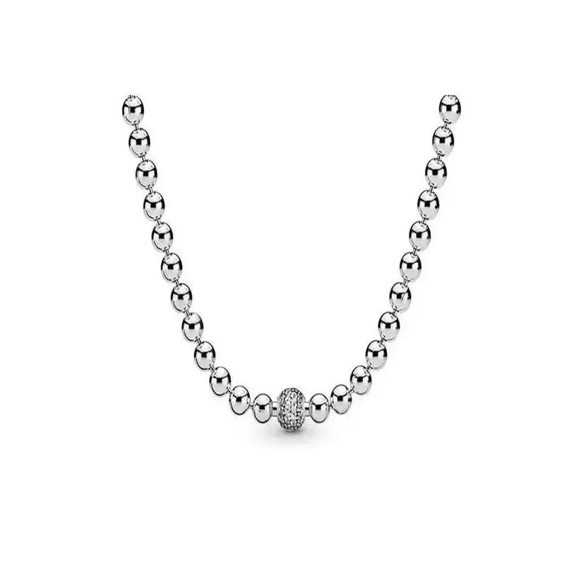 New Women's Boutique Jewelry 925 Sterling Silver Original Logo Moments Snake Necklace DIY Jewelry Women's High Quality Gift