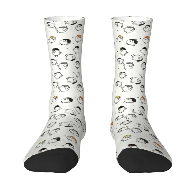 

Karasuno Crows Haikyuu Dress Socks for Men Women Warm Fashion Novelty Volleyball Anime Japan Crew Socks