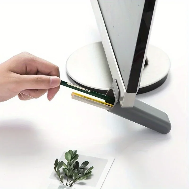 1Set Desktop Monitor Insert Pocket Pen Holder Desk Stationery Pen Organizer Multifunctional Creative Holder Office Storage