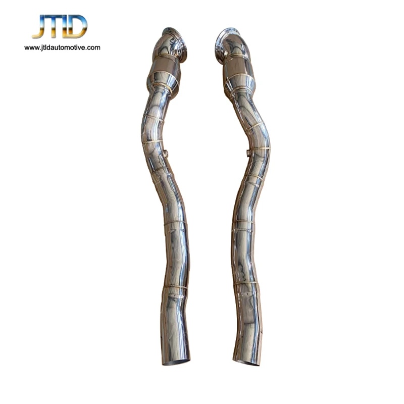 

JTLD High Performance Stainless Steel Catless Exhaust Downpipe For Ferrari F12 812 Race Pipes