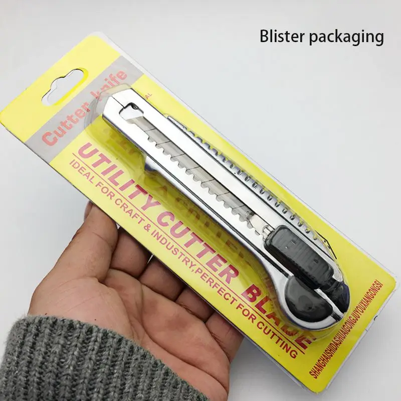 Utility Knife Box Cutter 18mm With 5 Blades