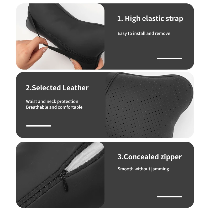 Car Neck Pillow Protective Lumbar Support Breathable Cushion For Peugeot 206 207 208 107 106 205 4008 301 607 108 807 407 508