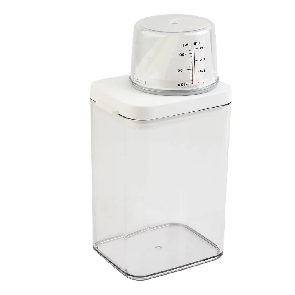 Dust-proof Leak-proof 700ml/1100ml/1500ml/1900ml Soap Dispenser Washing Dispenser Plastic Soap Detergents Up Powder Container