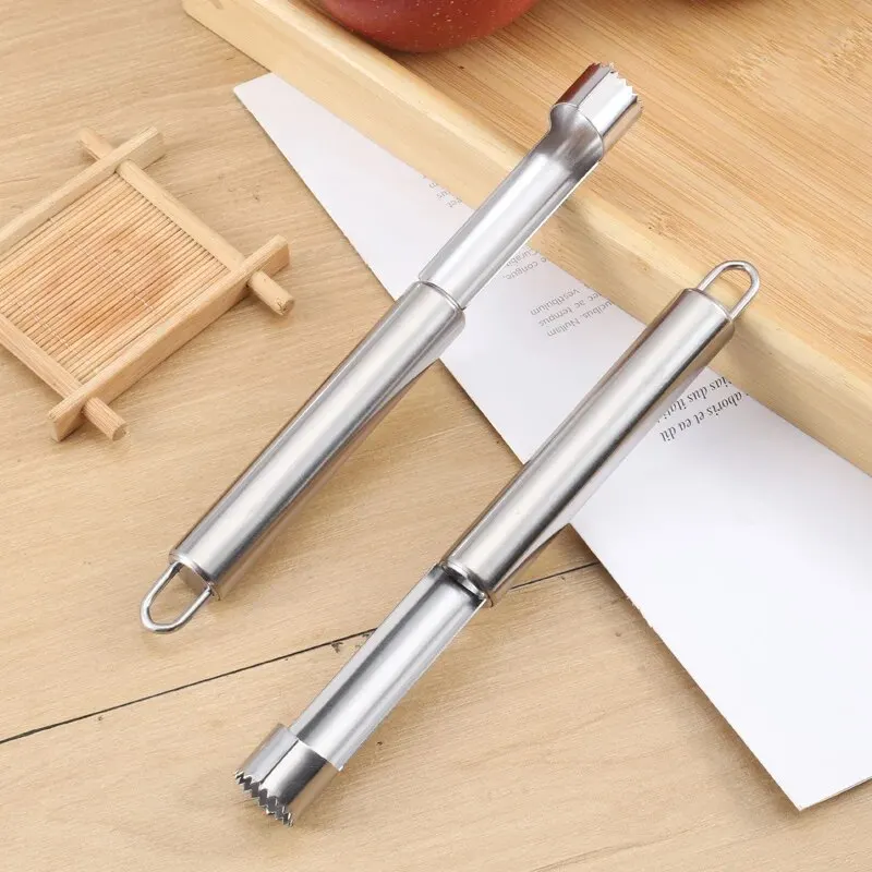 Stainless Steel Apple Corer Home Vegetable Tool Apples Pear Seed Remover Cutter Kitchen Gadgets Red Dates Corers Twist Fruit Core Remove Pit