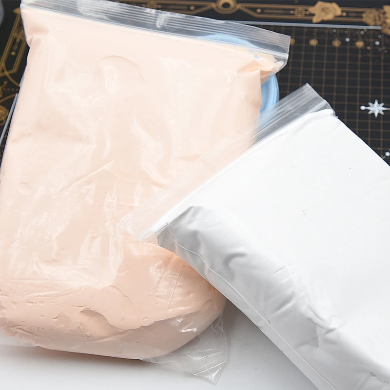 Air Dry Clay 500g/bag Professional Ultra-light Clay Skin Color/white Soft Clay for Students DIY Doll Craft Lessons Materials Polymer Clay Kit