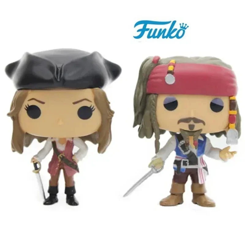 thumbnail image 4 of FUNKO POP Piratas del Caribe Capitán Jack Sparrow #172 ELIZABETH SWANN #175 Figuras de acción de vinilo Modelos para juguetes infantiles, 4 of 5