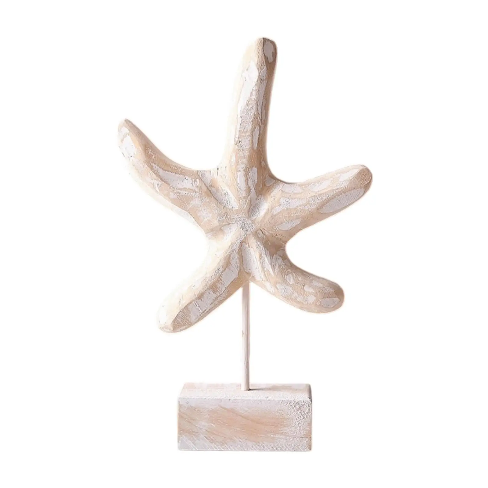 Wood Statue Beach Table Decor Coastal Decor Beach Theme Decor Accent Figurine for Living Room Home Bathroom Office Bedroom