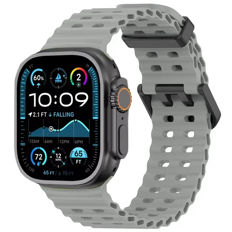 Ocean Silicone Strap for Apple Watch - Durable and Stylish Replacement Band