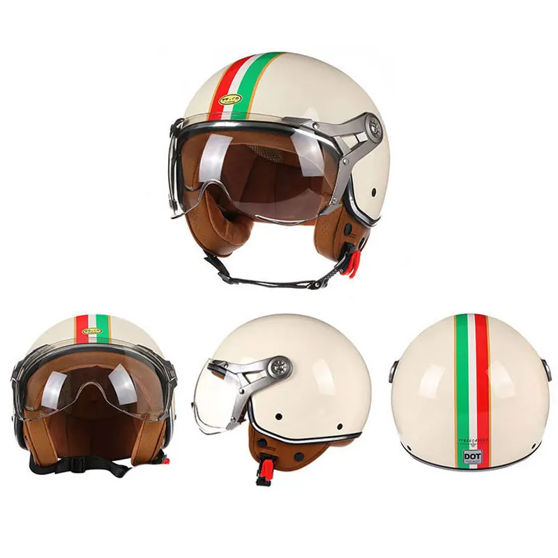 DOT 3/4  ̽  Ʈ     Ƽ  Capacete De Moto Bike Cascos Scooter
