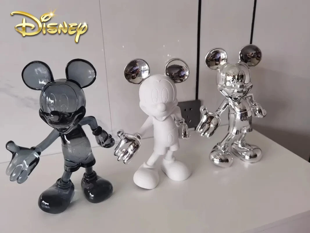 

Disney Mickey Mouse Figure 20/29cm Resin Welcome Posture Action Figurines Anime Cartoon Mickey Model Statue Kids Ornament Gift