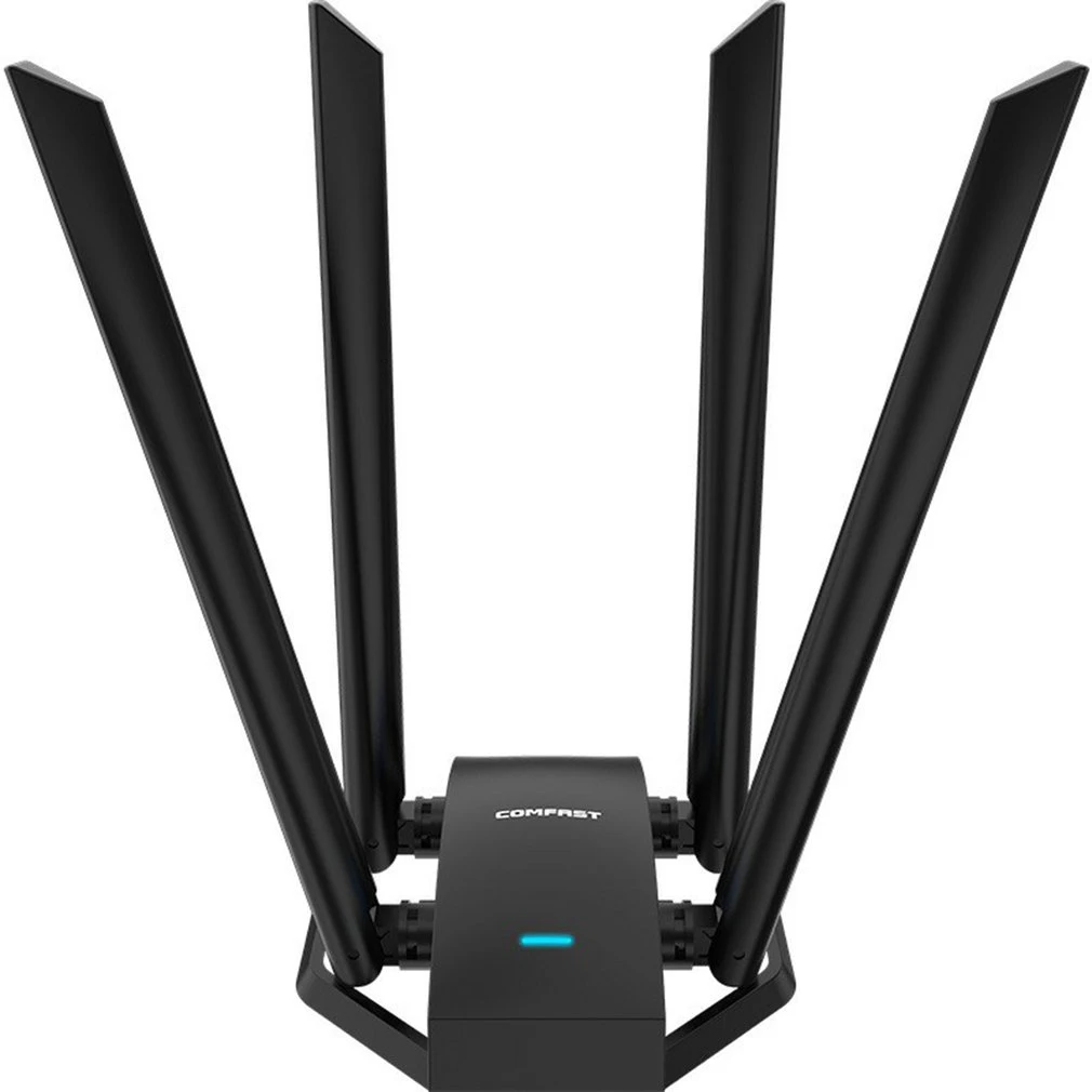 best gaming router 1300Mbps WI-FI Receiver 4*6dBi Dual Band Antenna Driver-Free Long Range Network Card 2.4&5GHz Desktop Adapter CF-WU785AC wifi router for home