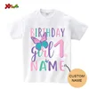 Family Matching Outfits Butterfly Birthday Shirts Family Matching T Shirt Custom Butterfly Print T-Shirt Party Boys Girls TShirt 2