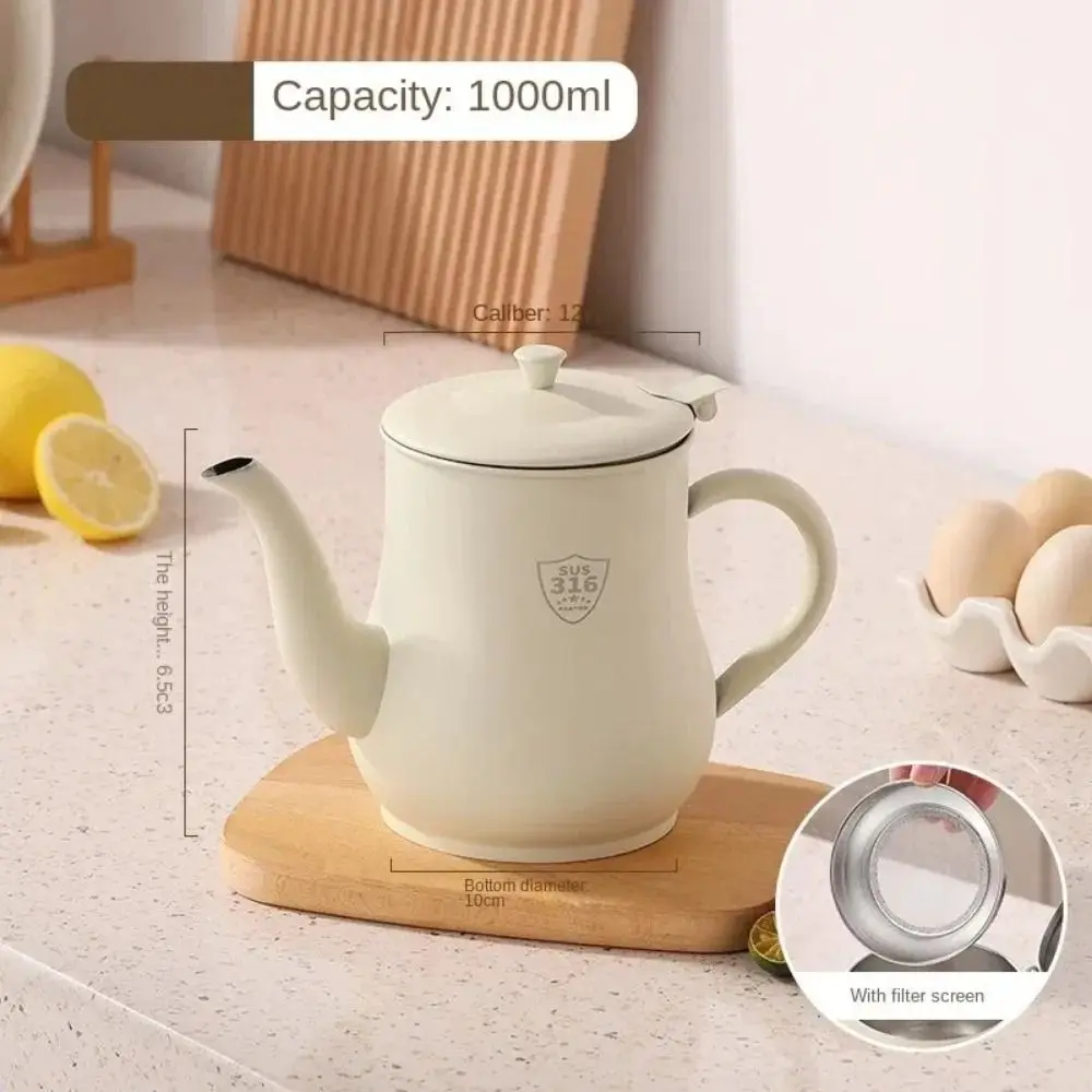 Description Picture 5 of itemThickened Stainless Steel Oil Pot Large Capacity with Filter Oil Dispenser Bottle Leak-Proof Durable Oil Separator Bottle