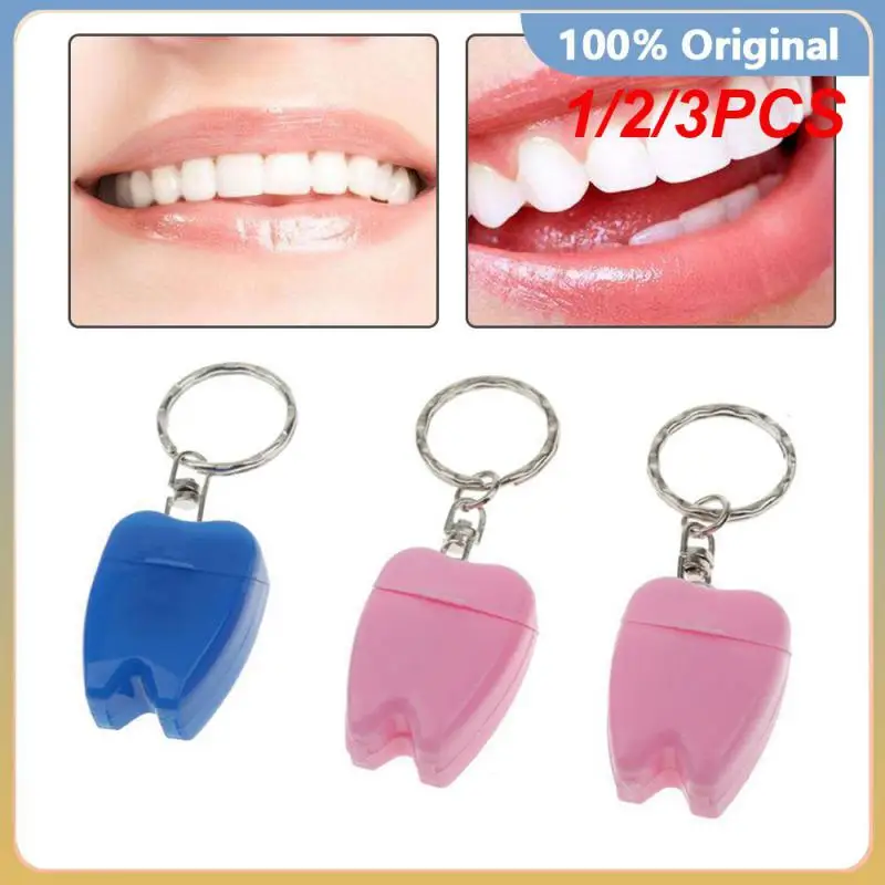 

1/2/3PCS 15m Random Color Flosser Interdental Brush Teeth Stick Toothpicks Portable Keychain Teeth Floss for Teeth Cleaning