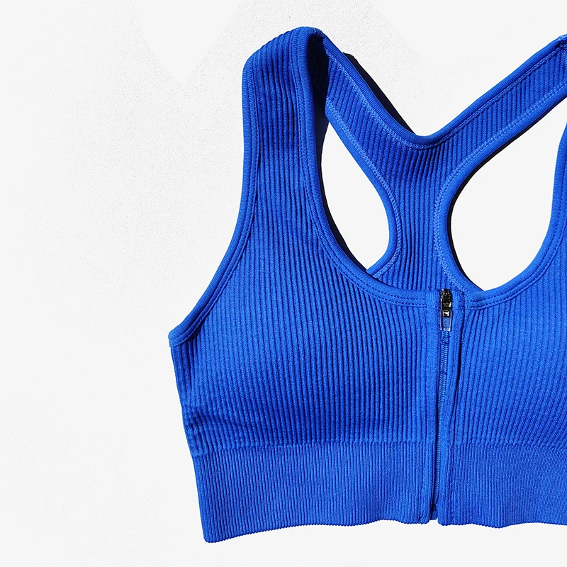 Sports Bra Crop Top Zipper Fitness Women Sportswear Sport Top Bras For Fitness Gym Female Running Push Up Yoga Workout Bra sports bra,womens bras,crop tops
