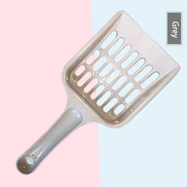 Pet Cat Excrement Cleaning Litter Basin Shovel Supplies Available In Multiple Colors Tofu Mesh Hollowed Out 5