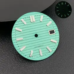 Green Luminous Nautilus Dial and Hands Set for Automatic Movements Replacement Parts (Sky blue)