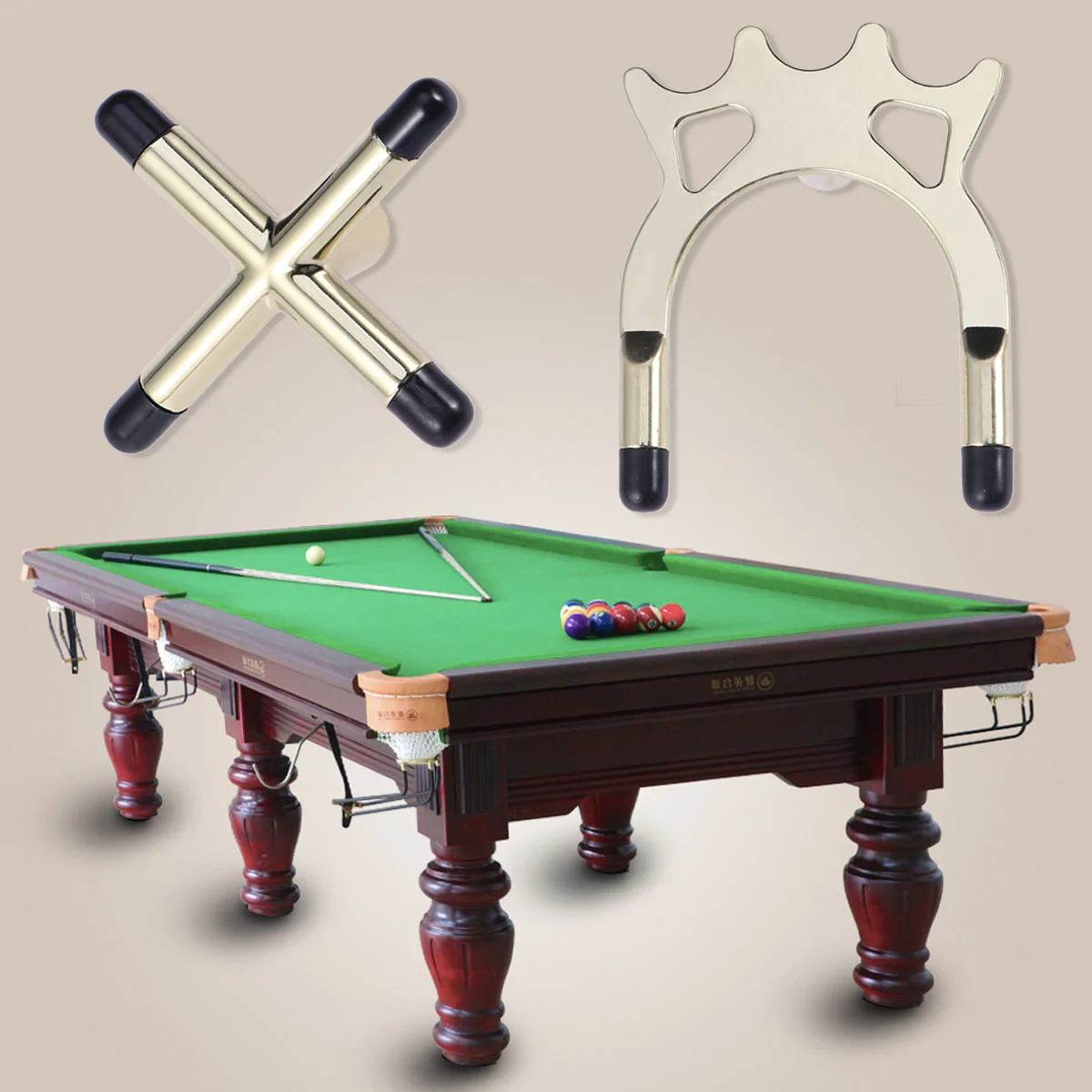 

Pool Stick Holder Snooker Billiards Cue Rack Bridge Head Cross Holders Rod Pool Cue Stick Holders Pool Table Accessory Bridge