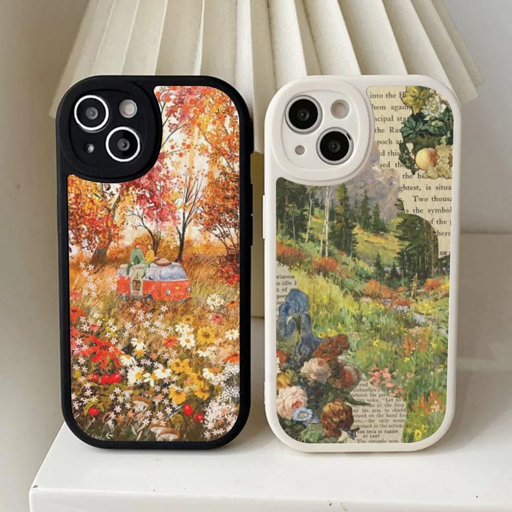 

Laivi Poder illustration Phone Case Hard Leather For iPhone 14 13 12 Mini 11 14 Pro Max Xs X Xr 7 8 Plus Fundas