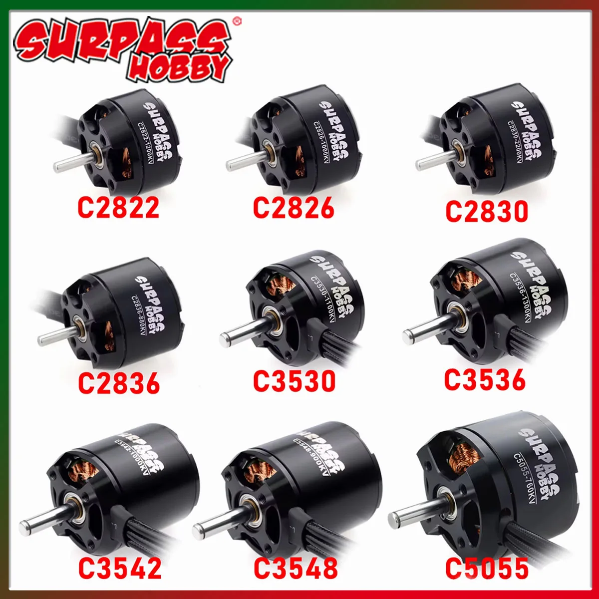 SURPASS HOBBY Brushless Motor for RC Fixed-wing Plane FPV Racing Drone Quadcopter