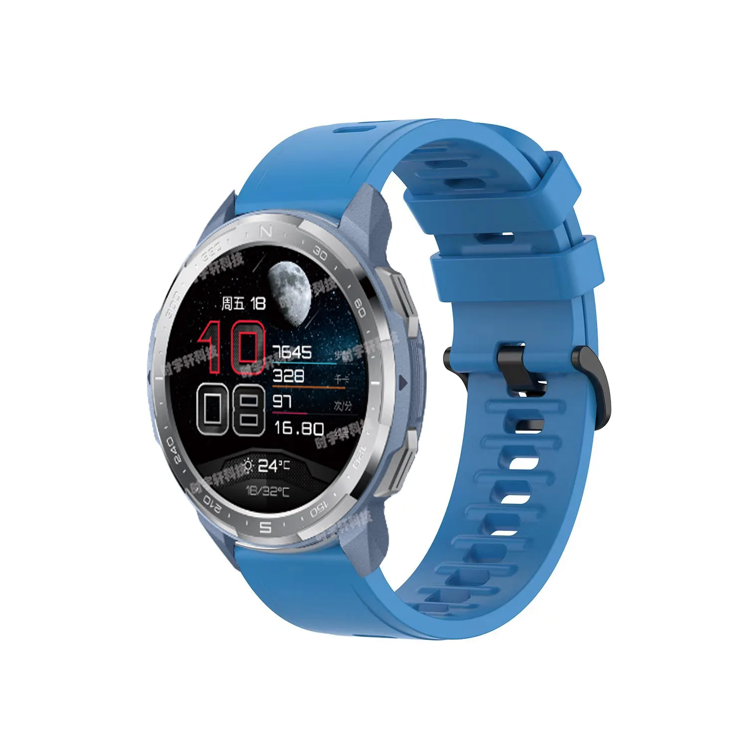 Premium Silicone Replacement Strap for Smartwatches - Men's Bracelet Collection