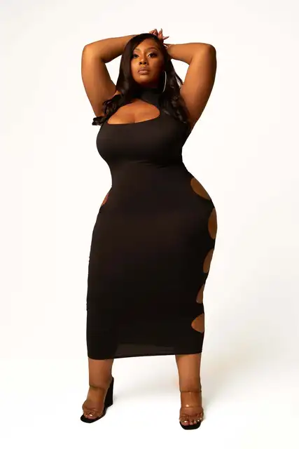 Perl Hollow Out Maxi Dress Chic and 