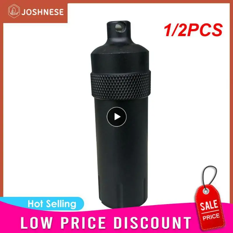 

1/2 шт., герметичный контейнер для таблеток из алюминиевого сплава