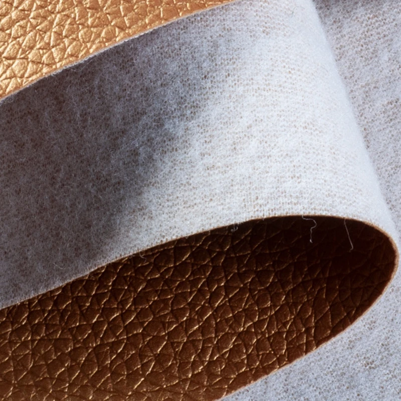 Premium Litchi Pattern Synthetic PU Leather Fabric for DIY Crafts and Sewing Projects, 20x30cm