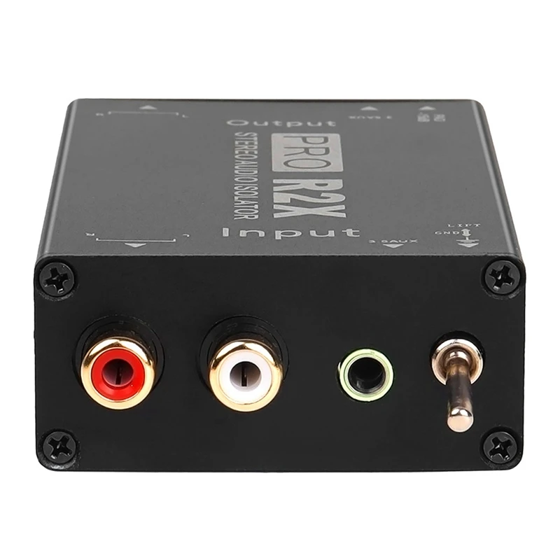 A35Q-3.5MM+RCA Audio Isolator Audio Current Acoustic Isolator Noise Eliminator Common Ground Automobile
