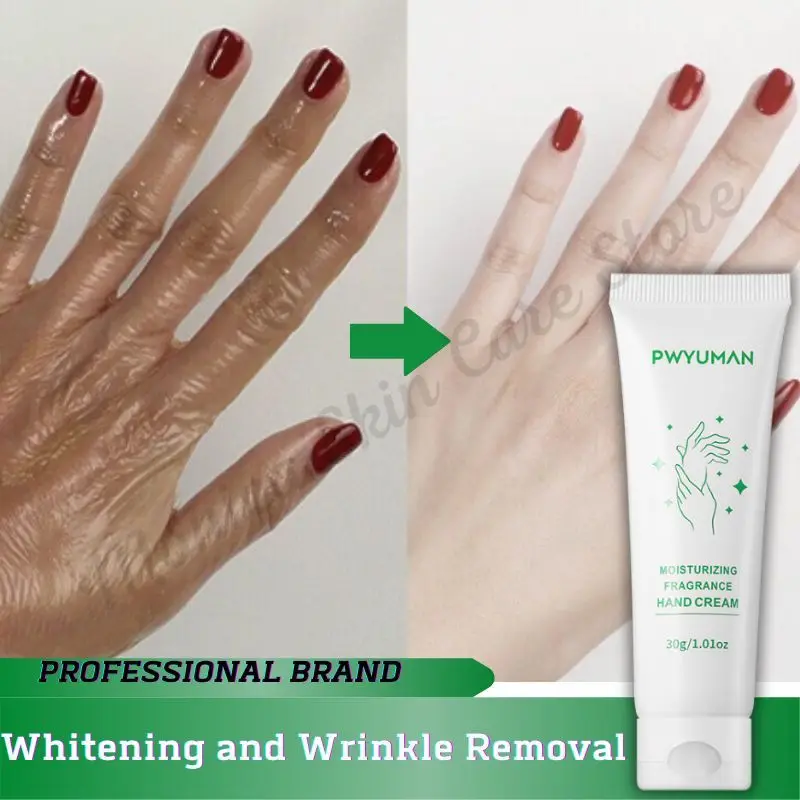 

Wrinkle Removal Anti-Crack Hand Cream Fast Whitening Anti Drying Repair Serum Fade Fine Lines Moisturizing Soften Hand Skin Care