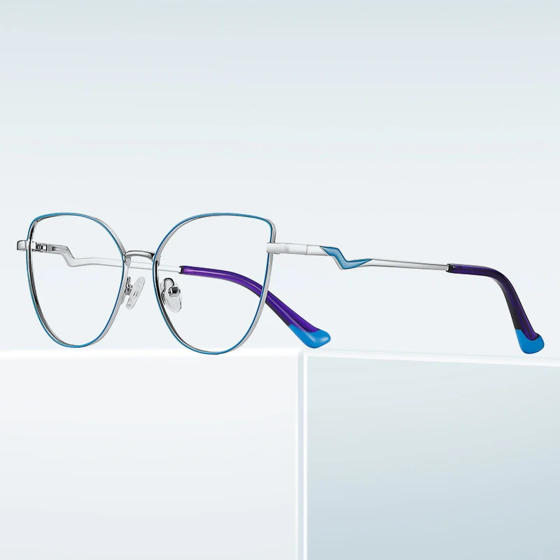 Anti Radiation Glasses Anti Blue Light Glasses Eyewear Frames Women Metal Spring Hinges