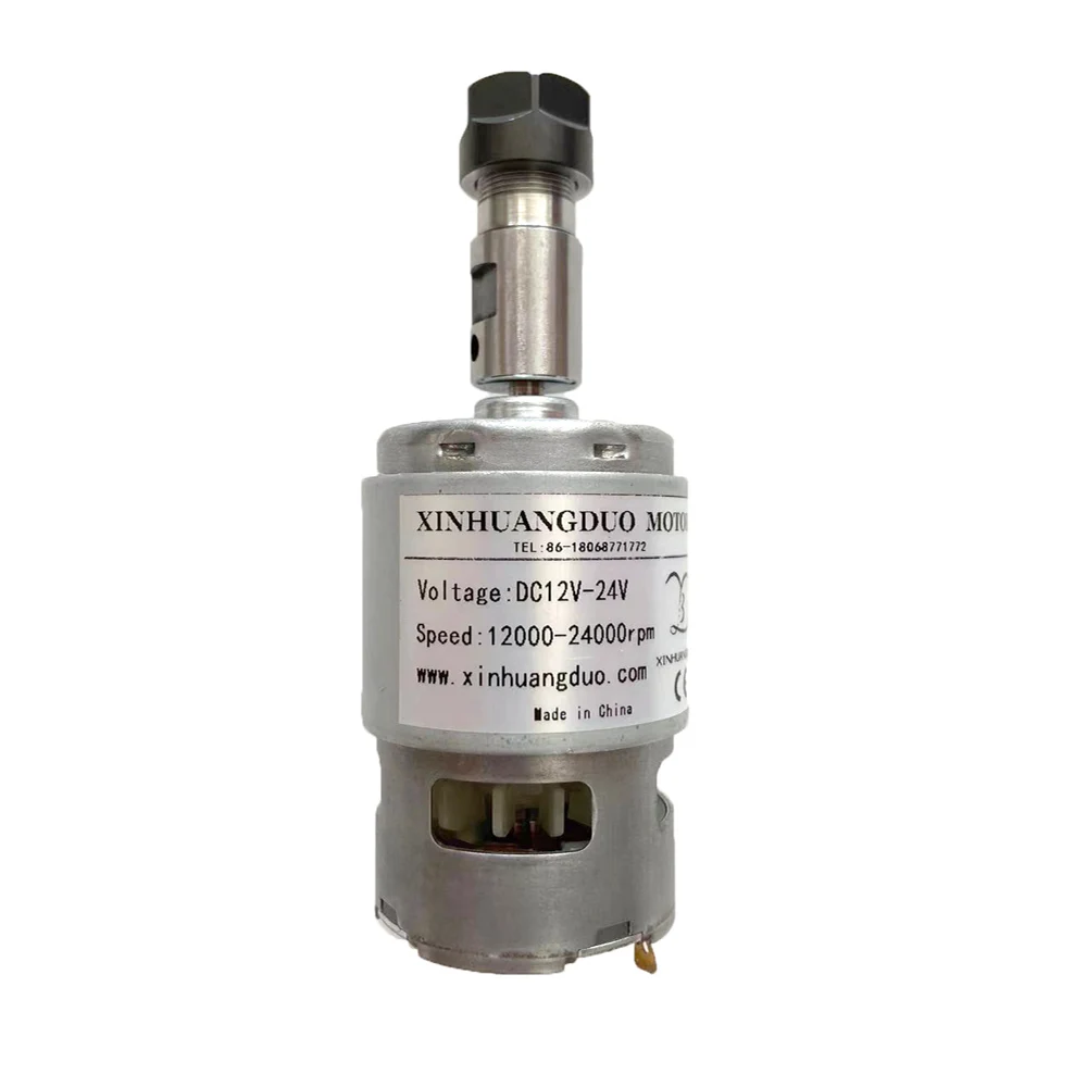 24VDC 24000RPM Spindle Motor High Speed Large Torque Brush 775Motors 180W lawn mower motor with ball bearing for 3018 air cooled spindle motor high speed motor spindle set