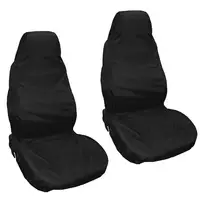 Seat Cover Waterproof 2Pcs Universal Car Auto Van Heavy Duty Protector Case 3