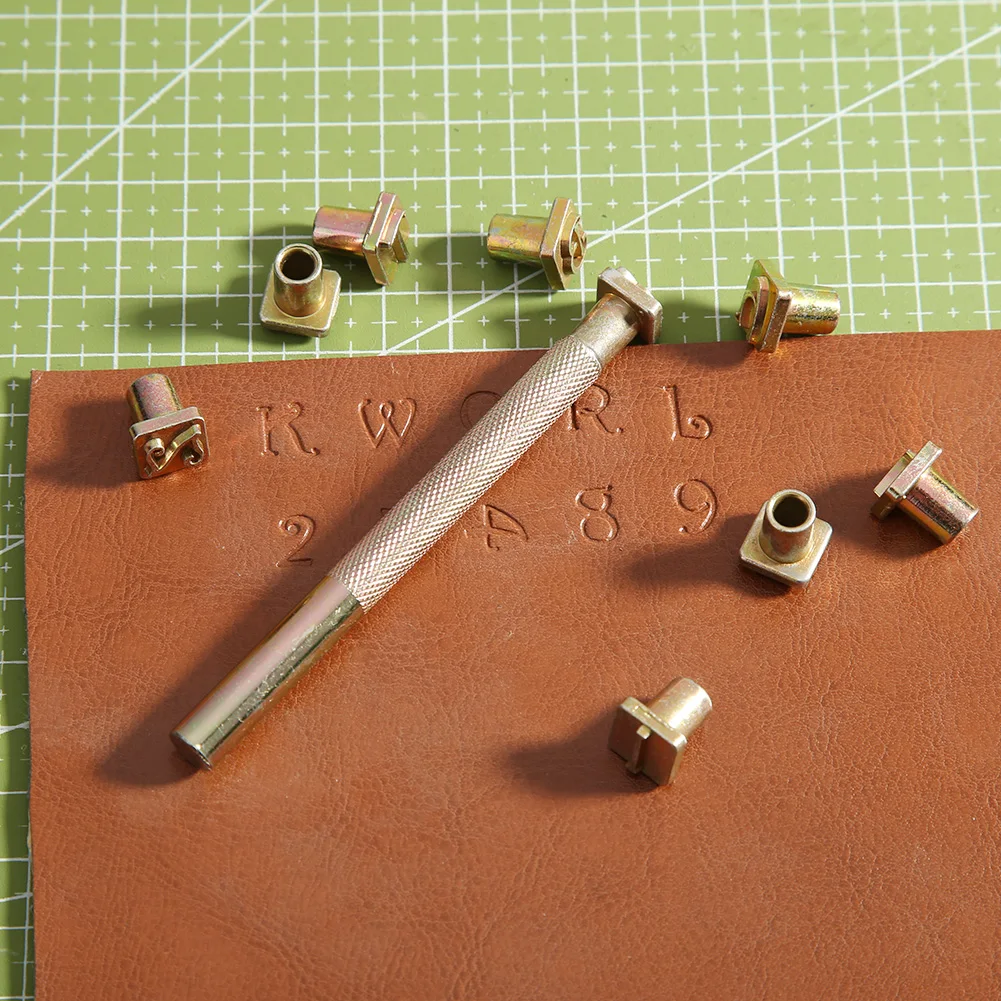36pcs Metal Alphabet Stamps Carbon Steel Mark Clearly DIY Handicraft Art Wood Leather Copper Punching Stamp Set Tools