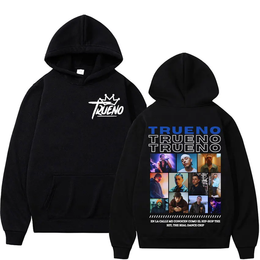 Rapper Trueno Album Cover Hoodie Male Harajuku Hip Hop Punk Rock Hoodies Men Women High Quality Fashion Casual Fleece Sweatshirt 5