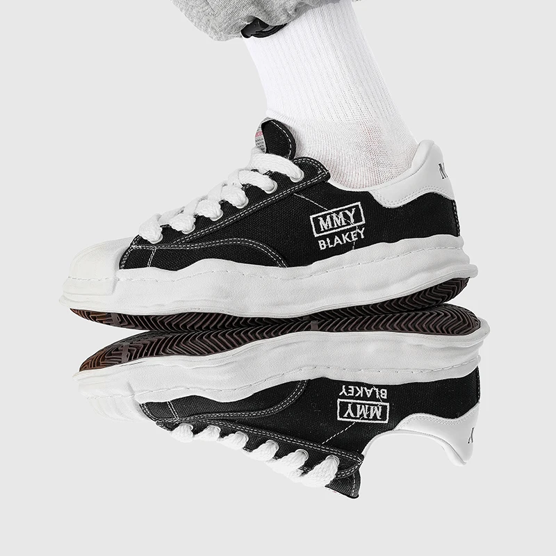 Shell head height increasing niche canvas shoes, board shoes, casual sports shoes