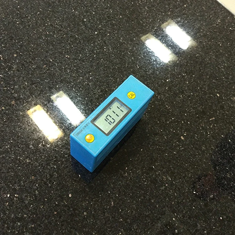 Intelligent resolution stone and tile polishing gloss meter checker