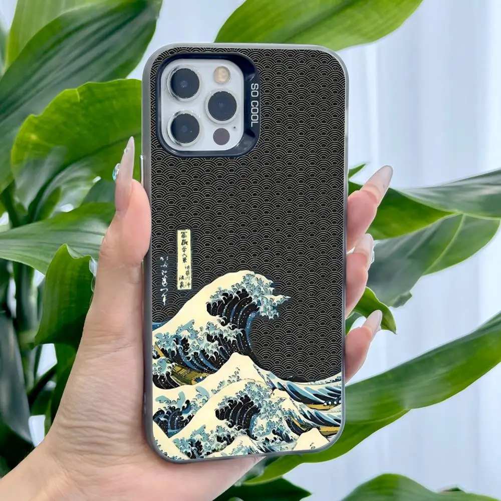 The Great Wave Kanagawa Premium Protective Phone Case with Plating Finish