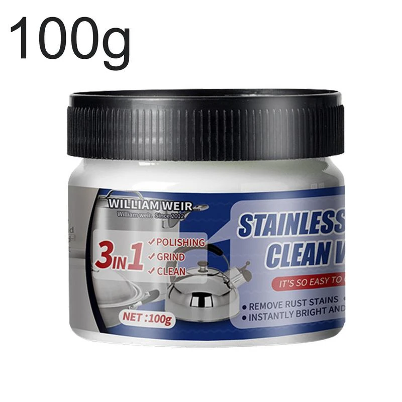 100g Metal Polish Paste Stainless Steel Cleaner For Appliances